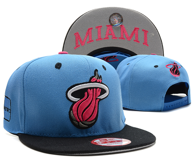 NBA Miami Heat NE Snapback Hat #111